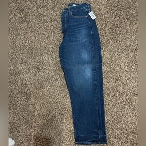 High rise straight leg never worn jeans